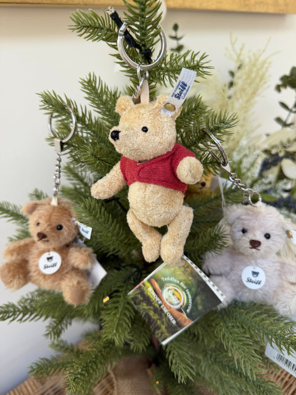 Winnie the Pooh Steiff Classics & Collectors Miniature Teddy Bear Pendant Key Ring