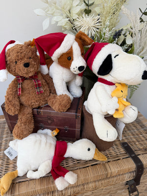 Snoopy with Woodstock Steiff Plush Christmas 30cm Soft & Cuddly Friends
