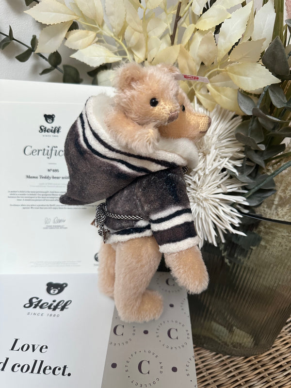 Mama Teddy Bear with Baby Steiff Christmas Collection No 695