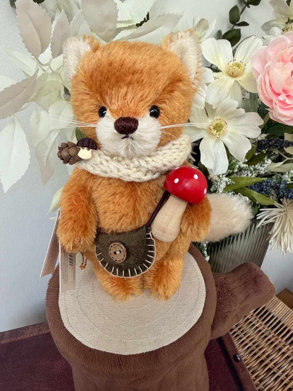 Fox Filbert 18cm Hermann Teddy Original Limited Edition Miniature Mohair Teddy Bear No 64
