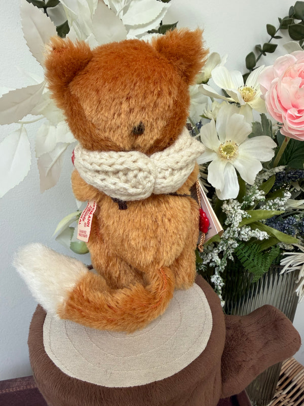 Fox Filbert 18cm Hermann Teddy Original Limited Edition Miniature Mohair Teddy Bear No 64