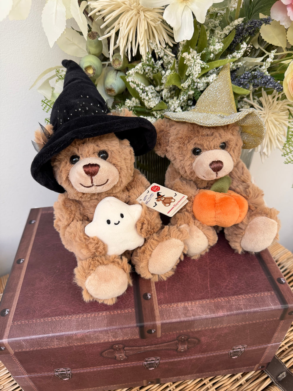 Hermann Small Plush Halloween Teddy Bear with Ghost