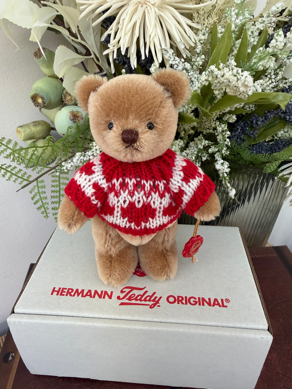 Winston 13cm Hermann Teddy Original Limited Edition Miniature Mohair Teddy Bear No 51