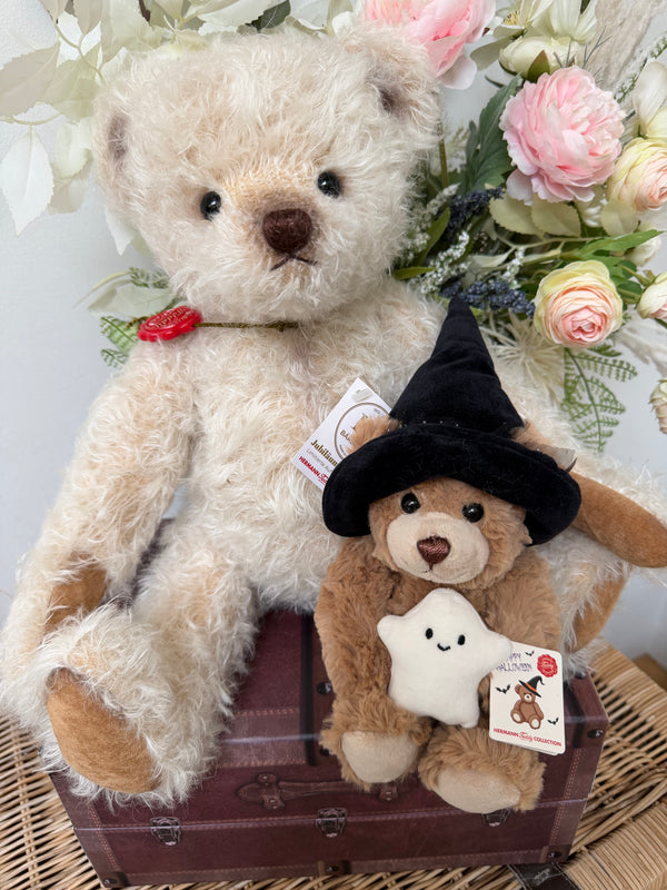 Hermann Small Plush Halloween Teddy Bear with Ghost