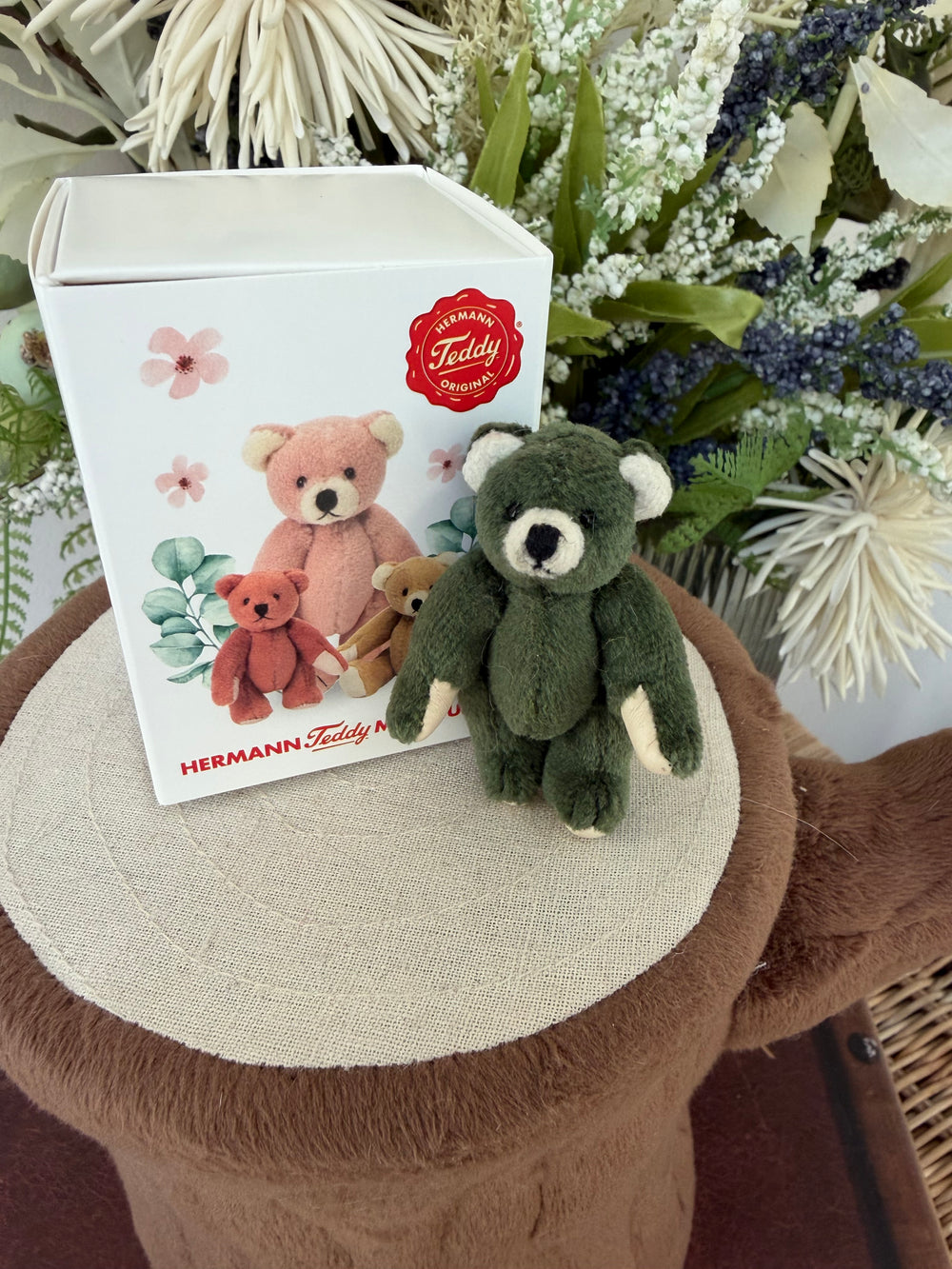 Teddy Hermann Original Pine Green 6cm Miniature Teddy Bear  15454 9