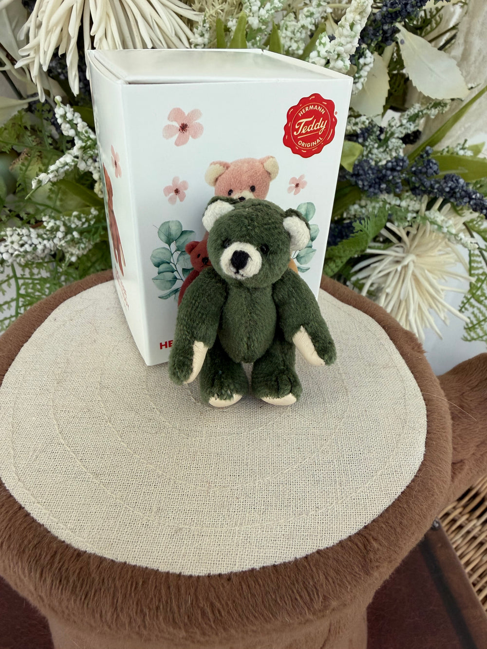 Teddy Hermann Original Pine Green 6cm Miniature Teddy Bear  15454 9