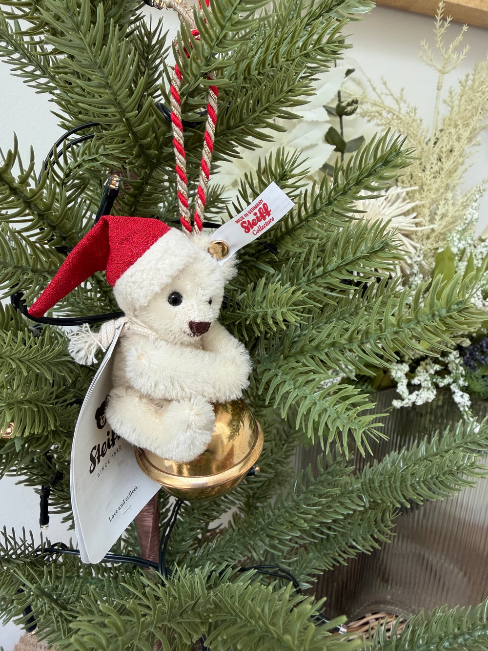 Christmas Steiff Teddy Bear Ornament No 855