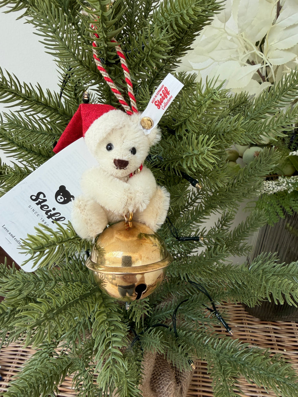 Christmas Steiff Teddy Bear Ornament No 855