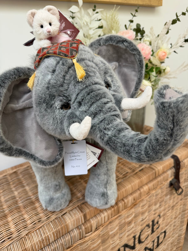 Piccadilly & Circus Charlie Bears Plush Collection Limited Edition Elephant & Mouse Pair No 422