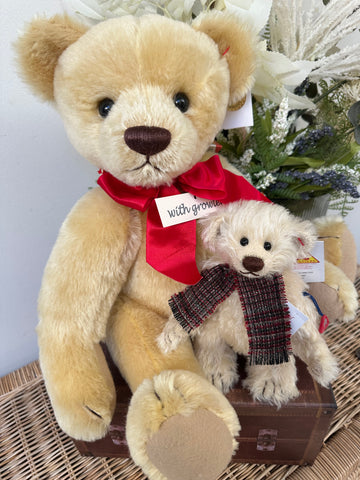 Clemens Large 50 cm Nostalgia Gold Mohair Growler Teddy Bear