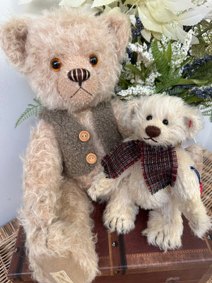 Teddy Joringel Mohair Small Cream Standing Teddy Bear No 17