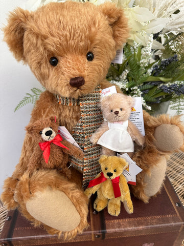 Leopold large 40cm Mohair Mohair Dark Honey Collectable Teddy Bear no 16