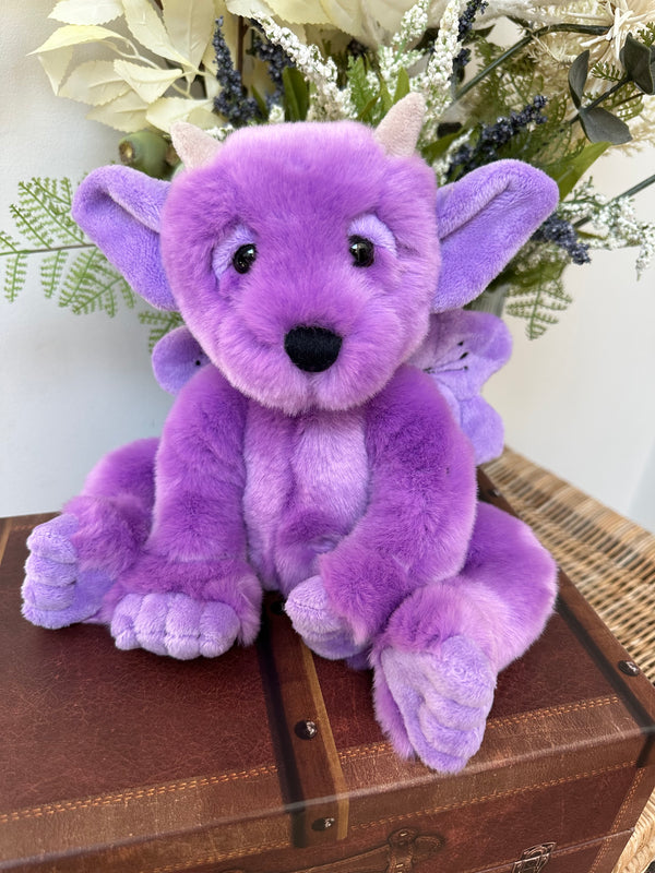 Portcullis Bearhouse by Charlie Bears Small Plush Purple Gargoyle