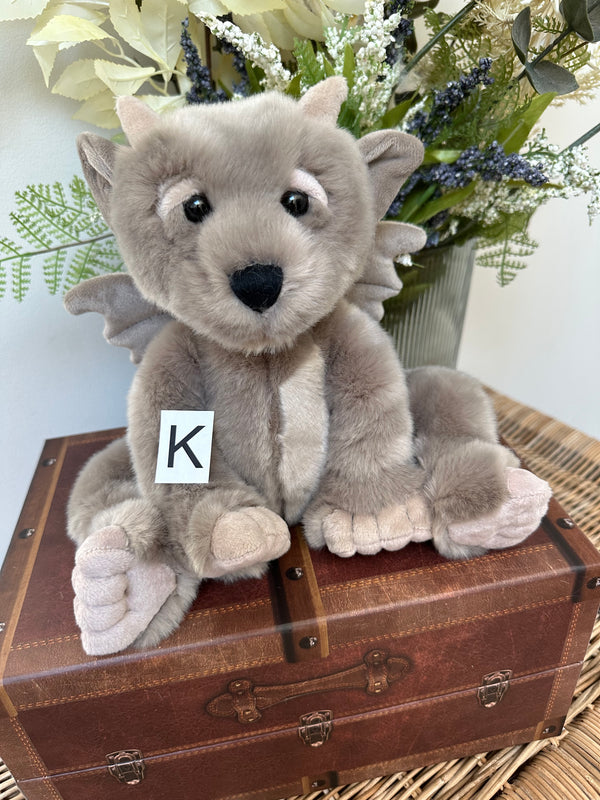 Moat Bearhouse by Charlie Bears Small Plush Grey Gargoyle