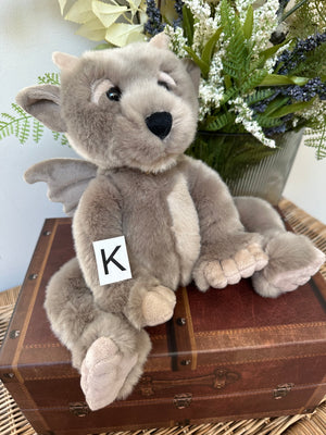 Moat Bearhouse by Charlie Bears Small Plush Grey Gargoyle