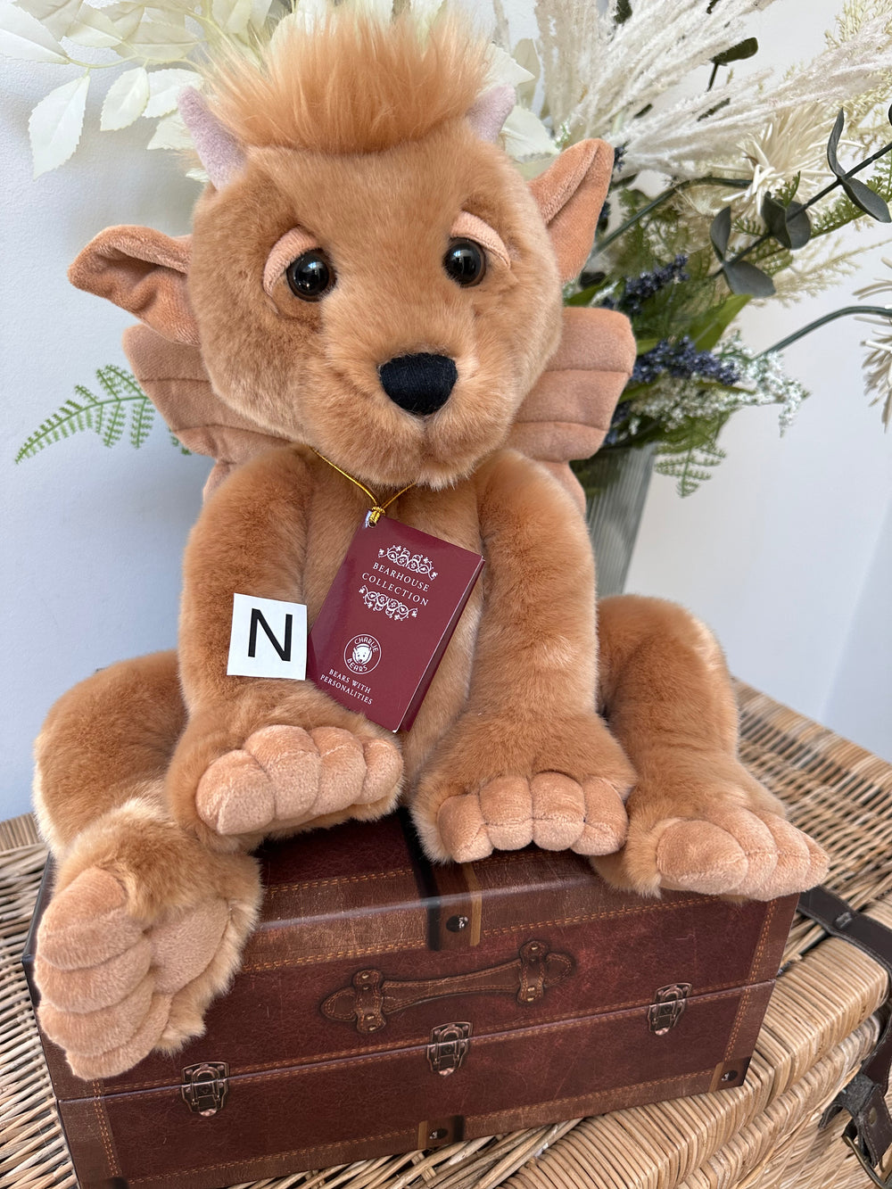 Bartizan Bearhouse by Charlie Bears Large Plush Hazelnut Gargoyle