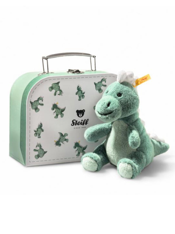 Steiff Joshi Plush Baby T-Rex in Suitcase