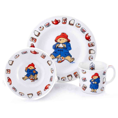 Paddington Bear Children's Tableware China 3 Piece Gift Set