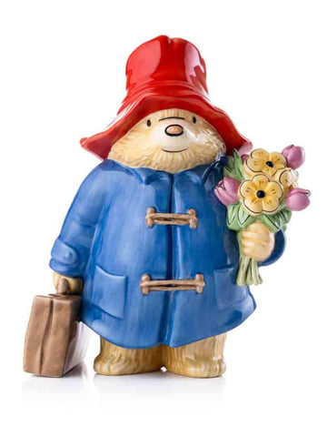 Paddington Large Figurine Holding Flowers