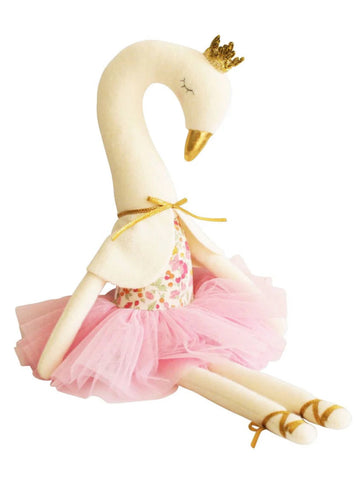 Pink Swan Ballerina 43cm Alimrose Tulle Fairy Doll