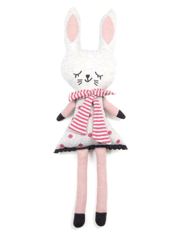 Poppy Bunny Large Cotton Knit Toy Doll
