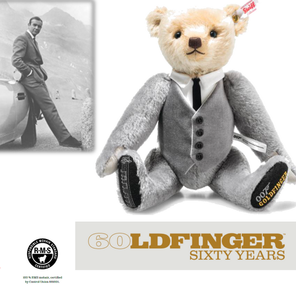 007 2024 James Bond Goldfinger Musical Teddy Bear No 291