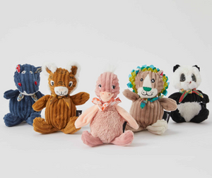 Small Simply Les Deglingos Toy Ostrich, Tiger, Hippo, Panda, Deer or Lion