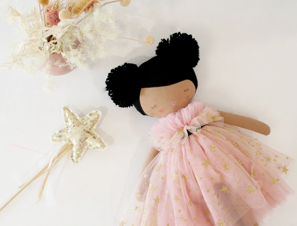 Halle Ballerina Light Brown & Ebony Children's Doll 48cm
