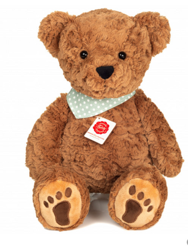 Teddy Brown Hermann 45cm Plush Teddy Bear with Mint Polka Dot  Neckerchief