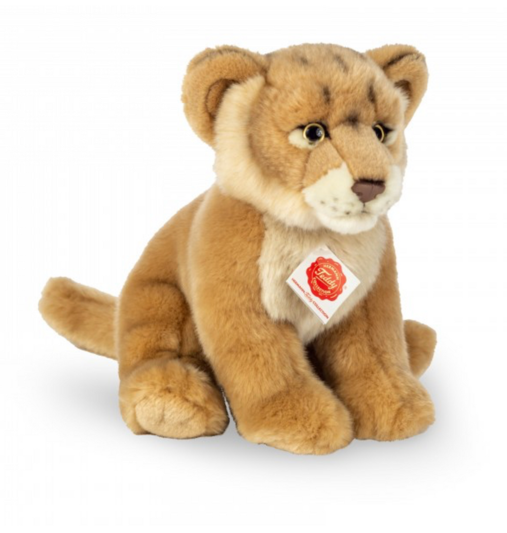Baby Lion Sitting  Hermann Plush 27cm Soft Childrens Toy