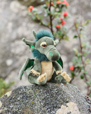 Grumbleweed Cuddle Cub Green Dragon by Charlie Bears Plush Soft Toy