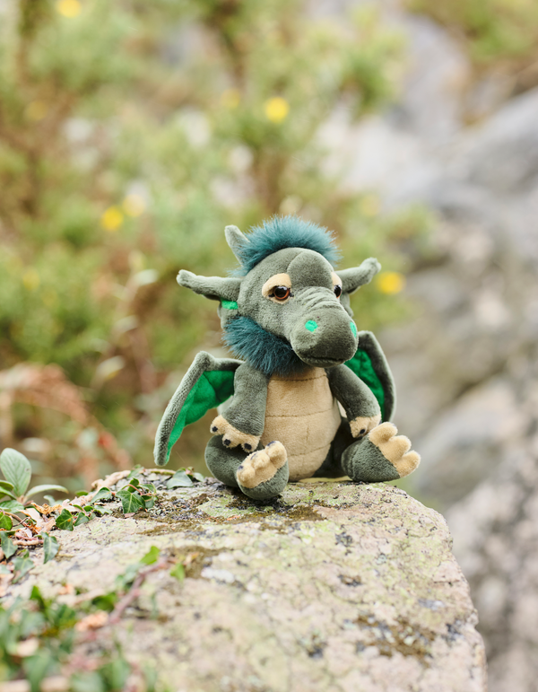 Grumbleweed Cuddle Cub Green Dragon by Charlie Bears Plush Soft Toy