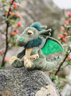 Grumbleweed Cuddle Cub Green Dragon by Charlie Bears Plush Soft Toy