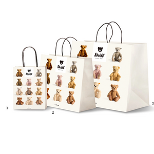Steiff Paper Gift Wrap Bag with Assorted Teddy Bears - Size 2 Medium