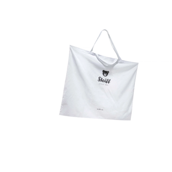 Steiff Cotton Gift Wrap Bag - Classic Black & White Steiff Logo