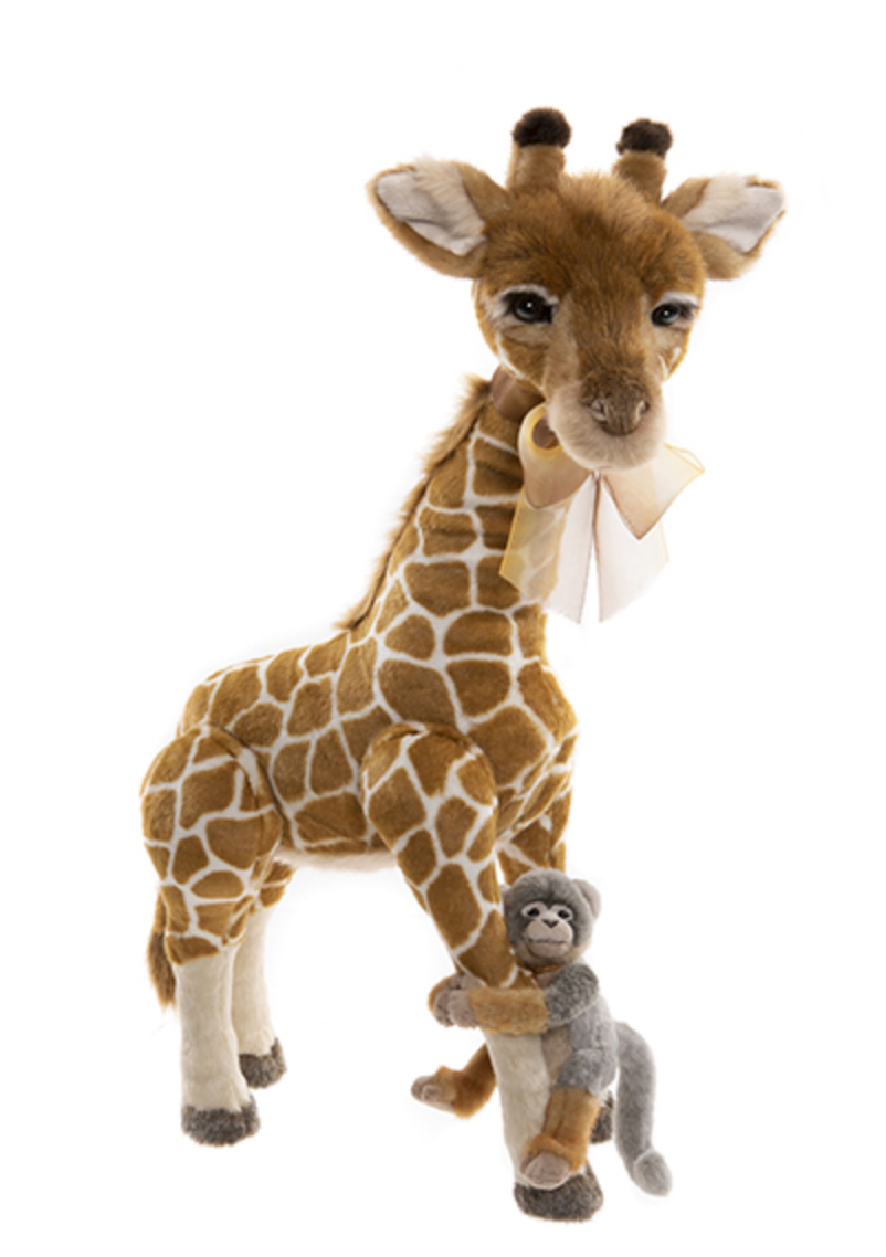 Pre-Order Mimosa & Africa Large Standing Plush Giraffe & Monkey