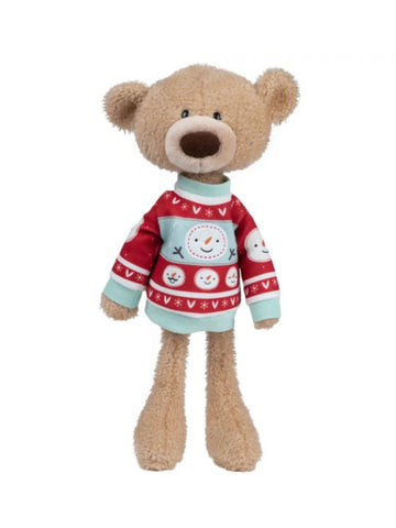 Christmas Teddy Bear Gund Toothpick Sleigh Plush 38cm