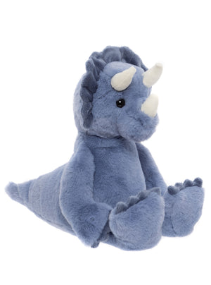 Troy Plush Charlie Bears Bear & Me Collection Triceratops Dinosaur