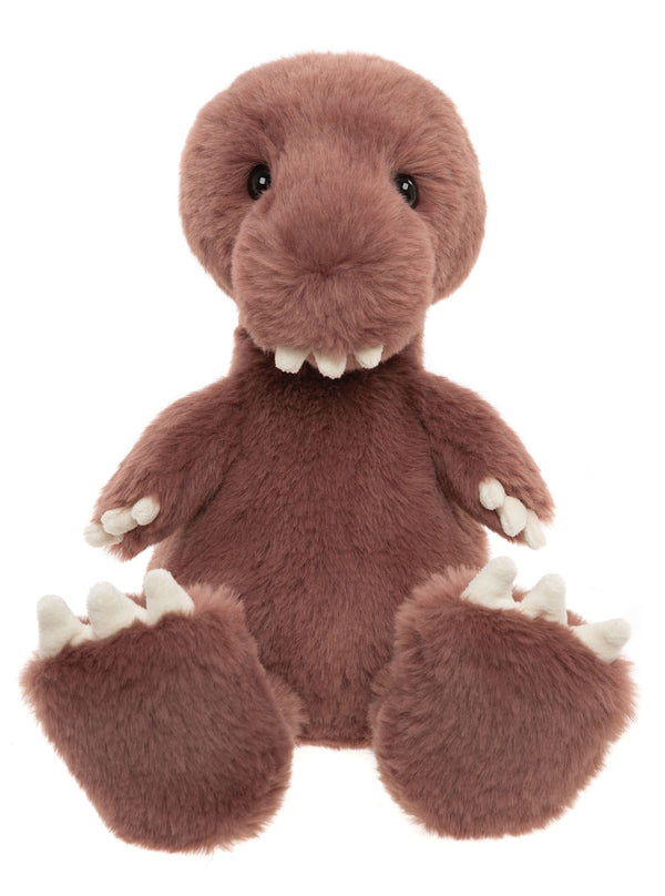 Tushy Peg  T Rex Damson Pink Large Bear & Me Charlie Bears Children's Dinosaur