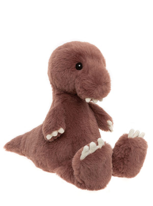 Tushy Peg  T Rex Damson Pink Large Bear & Me Charlie Bears Children's Dinosaur