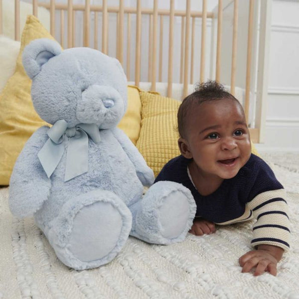 My First Friend Large 46cm Blue Plush Teddy Bear