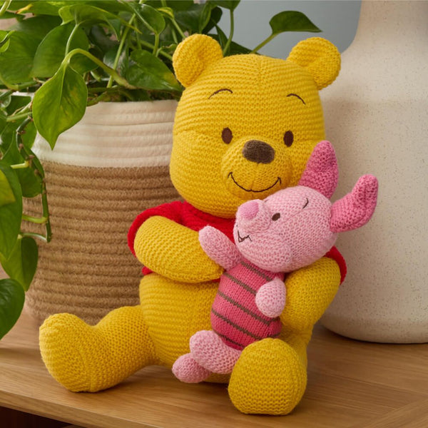 Disney Gund Knit Plush Winnie the Pooh & Piglet