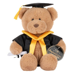 Large Plush Graduation Teddy Bear with Scroll