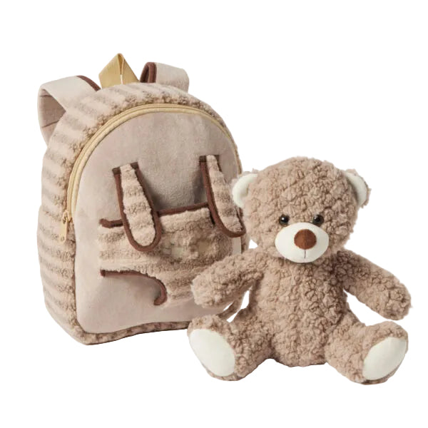 Jiggle & Giggle Plush Teddy Bear Buddy Take Me Home Backpack