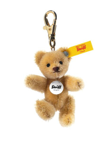 Mini Teddy Bear Steiff Wheat Blond Mohair Keyring