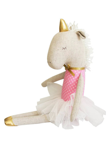 Yvette 43cm Alimrose Unicorn Tulle Ballerina  Doll