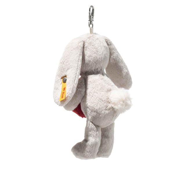 Hoppie Grey Rabbit Love Pendant Key Ring Bag Charm