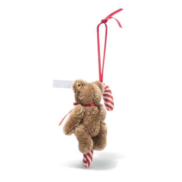 Pre-Order Steiff Teddy Bear with Candy Cane Christmas Ornament