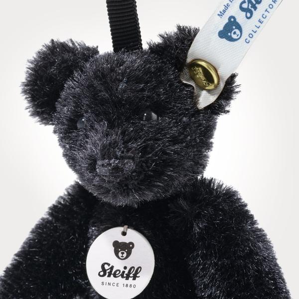 Mini Teddy Bear Steiff Black Mohair Keyring