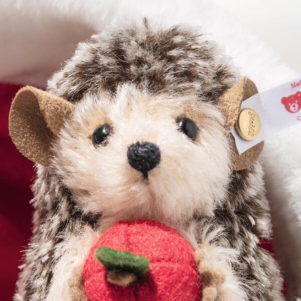 Steiff Hedgehog and Teddy Bear in Santa Hat Pre-Order